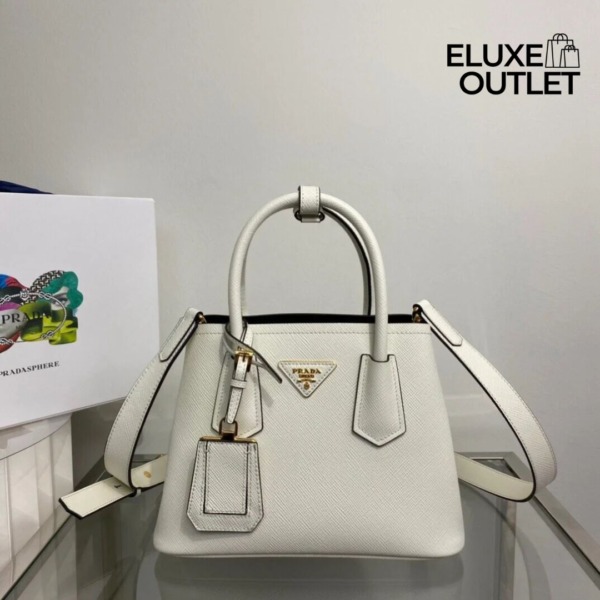 Double Saffiano Creme 25 cm