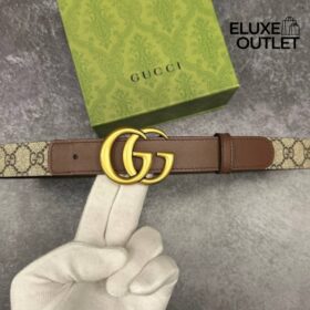 GG Marmont Braun/Beige 4 cm