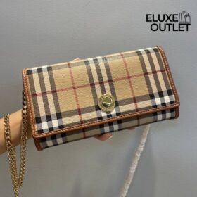 Brieftasche an einer Kette Braun 19,5 cm