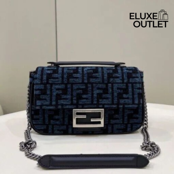 Baguette Chain Midi Dunkelblau 24 cm