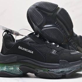 Triple S Clear Sole Schwarz