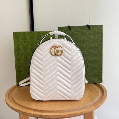 GG Marmont Backpack Weiß 23 cm - Afbeelding 5