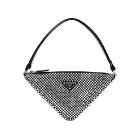 Saffiano Triangle With Crystals 25 cm