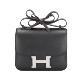 Constance mit silberner Hardware Schwarz 18 cm
