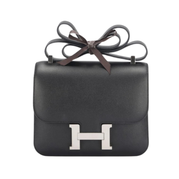 Constance mit silberner Hardware Schwarz 18 cm