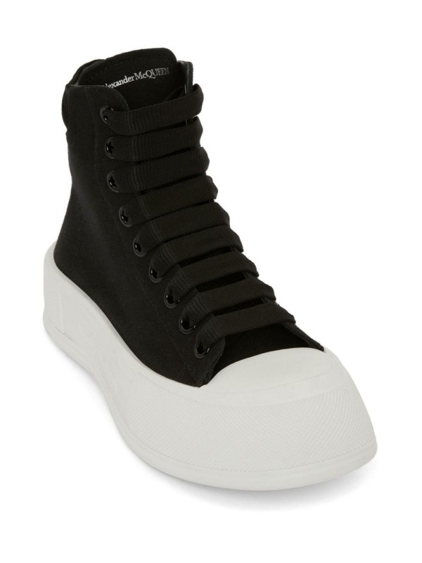 Deck Plimsoll Schwarz/Weiß