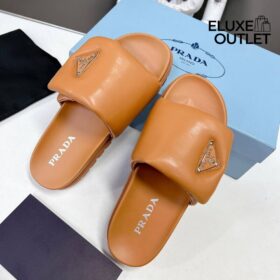 Quilted Sandals Braun