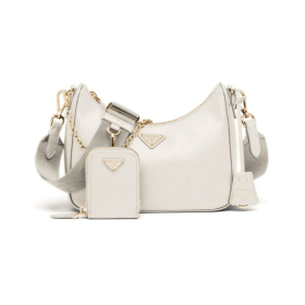 Re-Edition 2005 Saffiano Weiß 22 cm