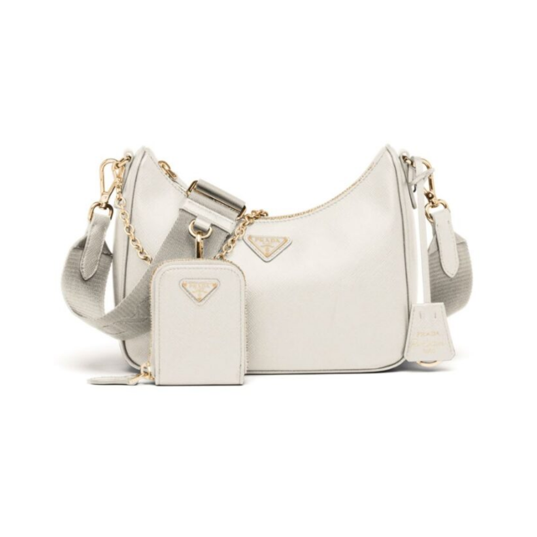 Re-Edition 2005 Saffiano Weiß 22 cm