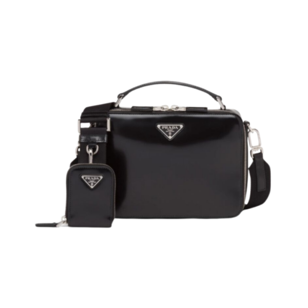 Brique Saffiano Schwarz 22 cm