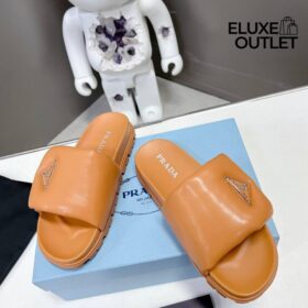 Quilted Sandals Braun