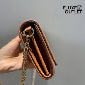 Brieftasche an einer Kette Braun 19,5 cm