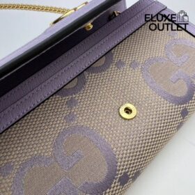 Ophidia Jumbo GG Continental Lila/Beige 19 cm