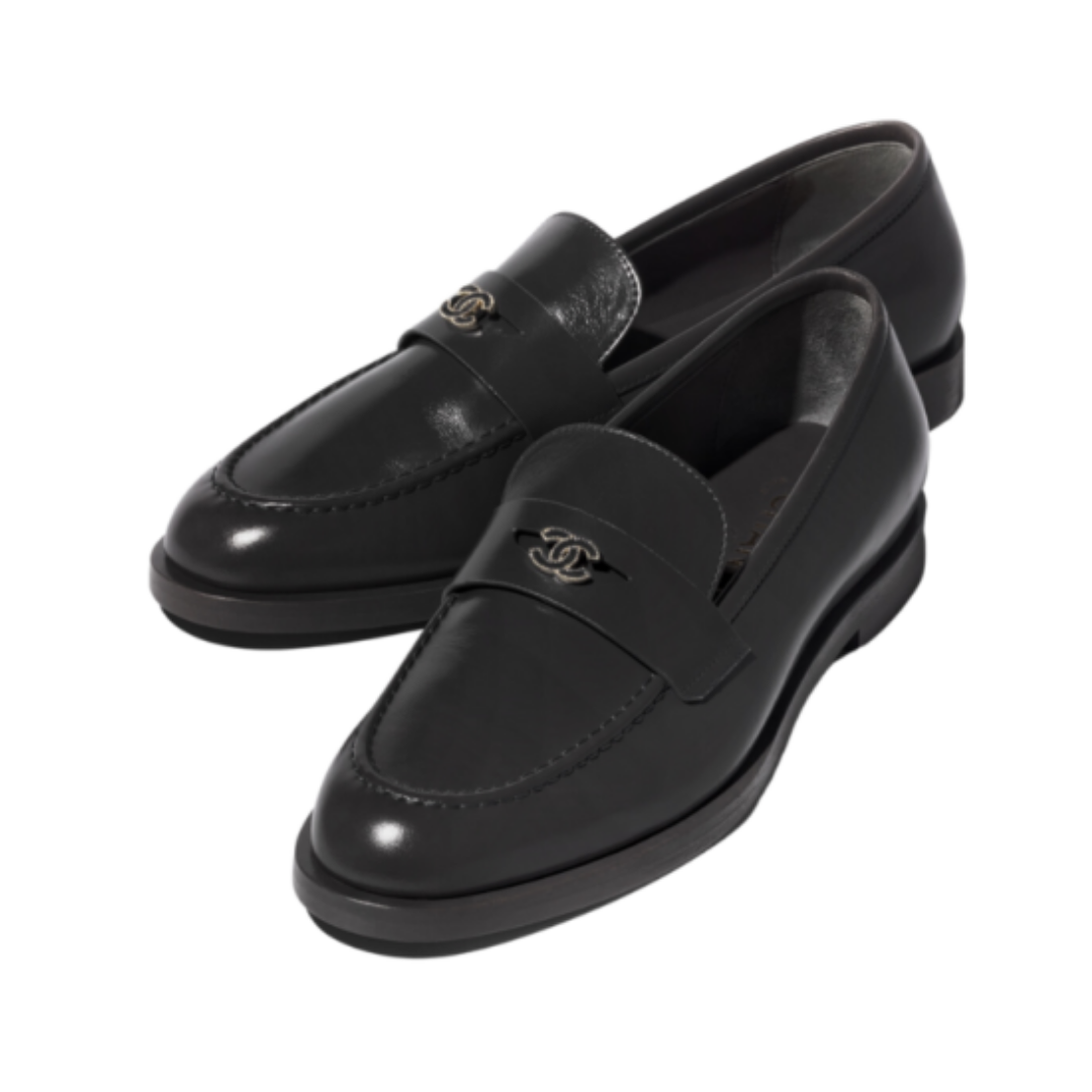 Schwarze Loafer