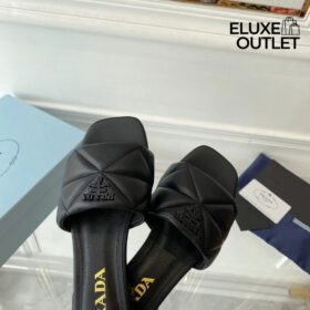 Quilted Sabots Schwarz
