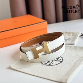 Mini H Orange/Weiß/Goldbraun 2,5 cm