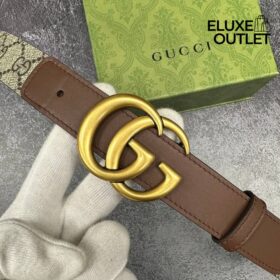 GG Marmont Braun/Beige 4 cm
