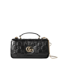Schwarze gepolsterte Milano Mini-Tote-Tasche 21.1cm