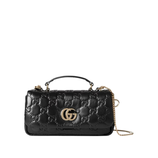 Schwarze gepolsterte Milano Mini-Tote-Tasche 21.1cm