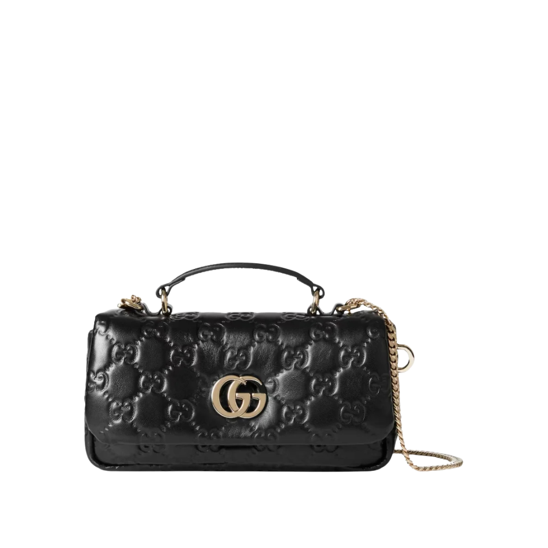 Schwarze gepolsterte Milano Mini-Tote-Tasche 21.1cm
