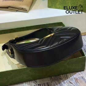 GG Marmont Half-Moon Schwarz 21 cm