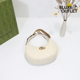 GG Marmont Half-Moon Creme 21 cm