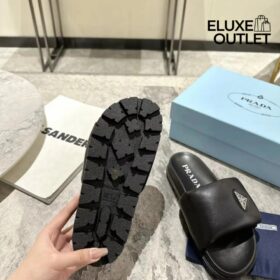 Quilted Sandals Schwarz