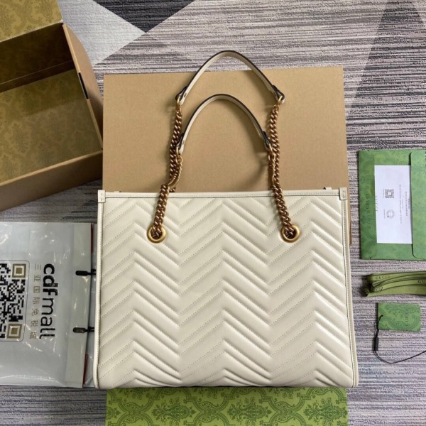 GG Marmont Creme 34 cm