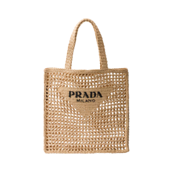 Crochet Tote Beige 38 cm