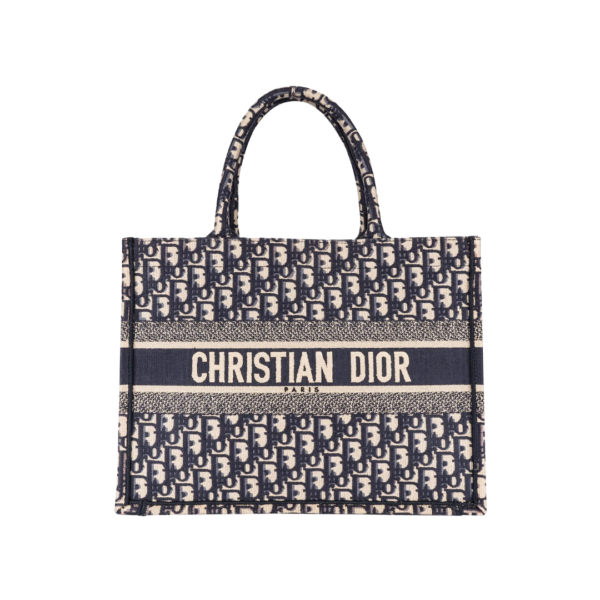 Book Tote Blau/Beige 36 cm