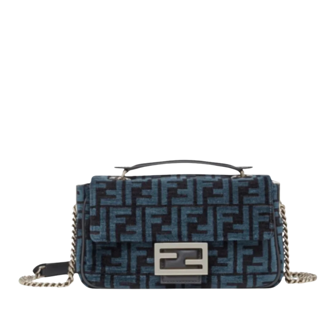 Baguette Chain Midi Dunkelblau 24 cm