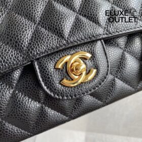 Classic Genarbtes Leder Schwarz 23 cm