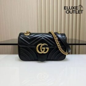 GG Marmont Schwarz/Goldbraun 26 cm
