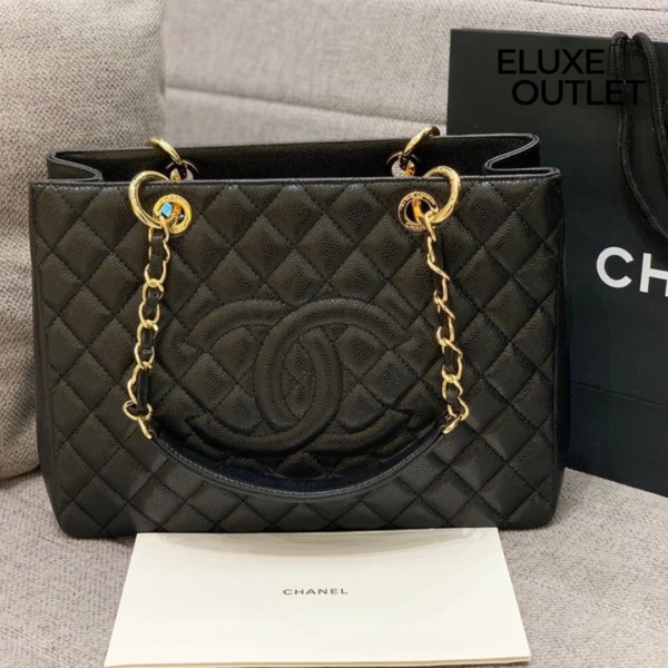 Grand Shopping Tote Schwarz 35 cm