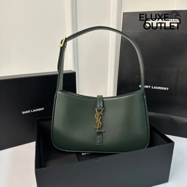 Le 5 a 7 Hobo Bag Dunkelgrün 24,5 cm