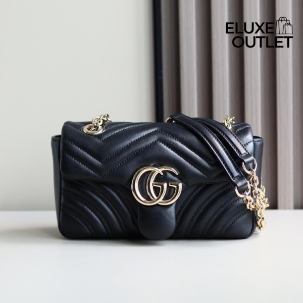 GG Marmont Schwarz/Gold 22 cm