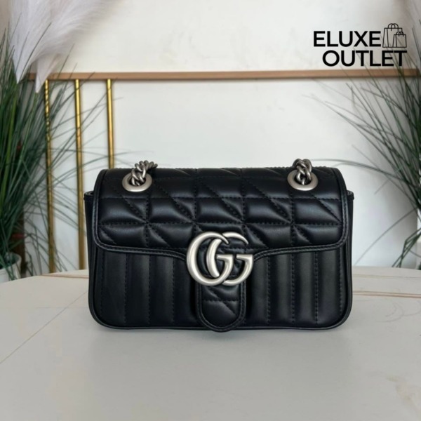 GG Marmont Schwarz/Silber 22 cm
