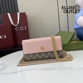 Marmont-Kettenbrieftasche Rosa 19 cm