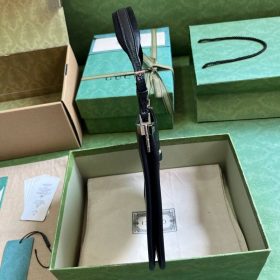 Horsebit Slim Schwarz 32 cm
