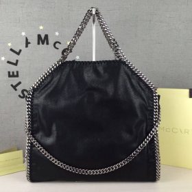 Falabella Fold-Over Tote Schwarz 25 cm
