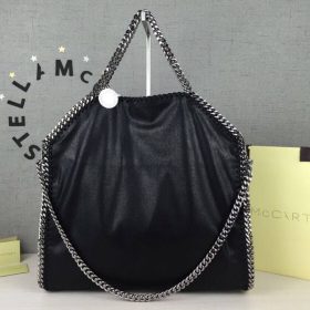 Falabella Fold-Over Tote Schwarz 25 cm