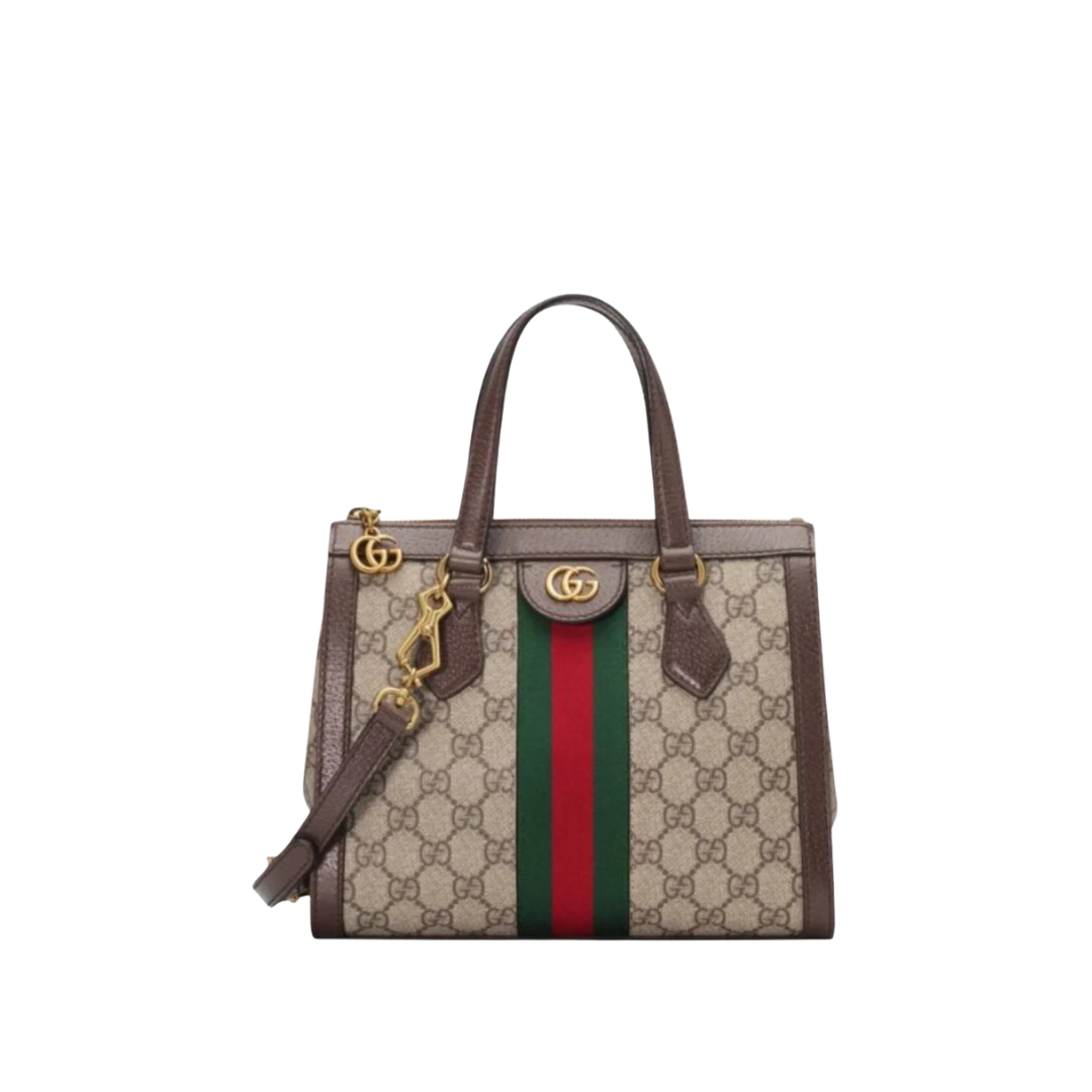Ophidia GG Supreme Medium Tote Dark Coffee 24 cm