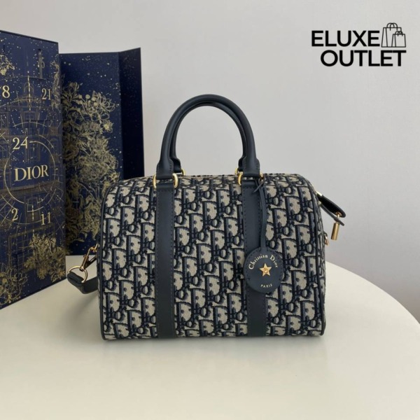 Groove Blau Oblique Jacquard 25 cm
