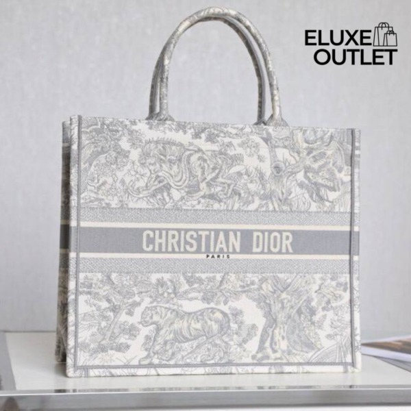 Book Tote Grau/Ecru 42 cm