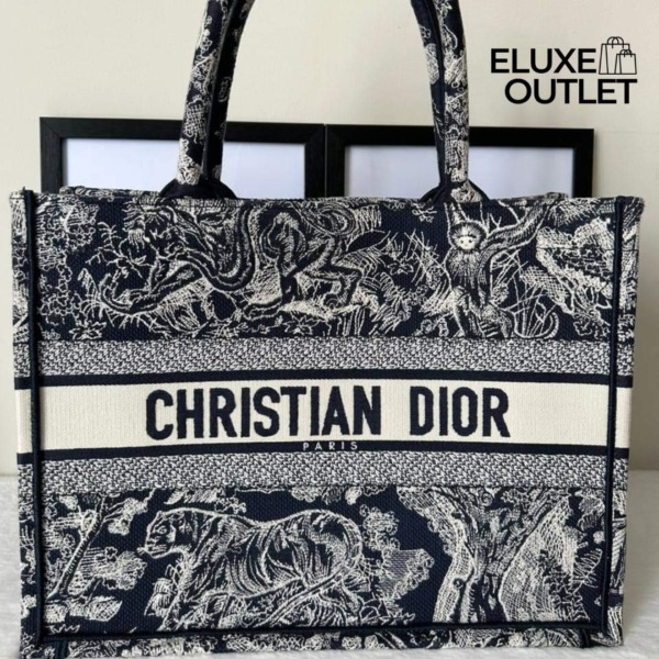 Book Tote Blau/Beige 36 cm