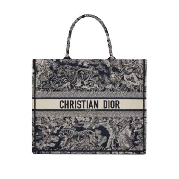 Book Tote Blau/Beige 42 cm