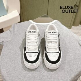 Leather Sneakers Weiß/Schwarz