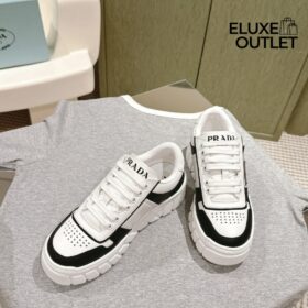 Leather Sneakers Weiß/Schwarz