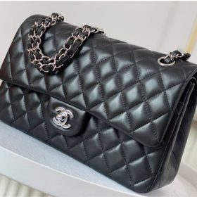 Classic Glattes Leder Schwarz/Silber 25.5 cm