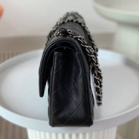 Classic Glattes Leder Schwarz/Silber 25.5 cm